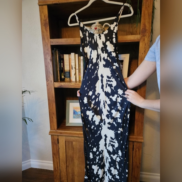 Anthropologie long silky dress - Picture 7 of 8